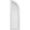 Ekena Millwork Quarter Round Top Right Surface Mount PVC Gable Vent w/ 2"W x 1-1/2"P Brickmould Frame, 12"W x 36"H GVPQR12X3602SF - alternate 1